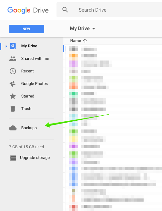 google drive photos backup