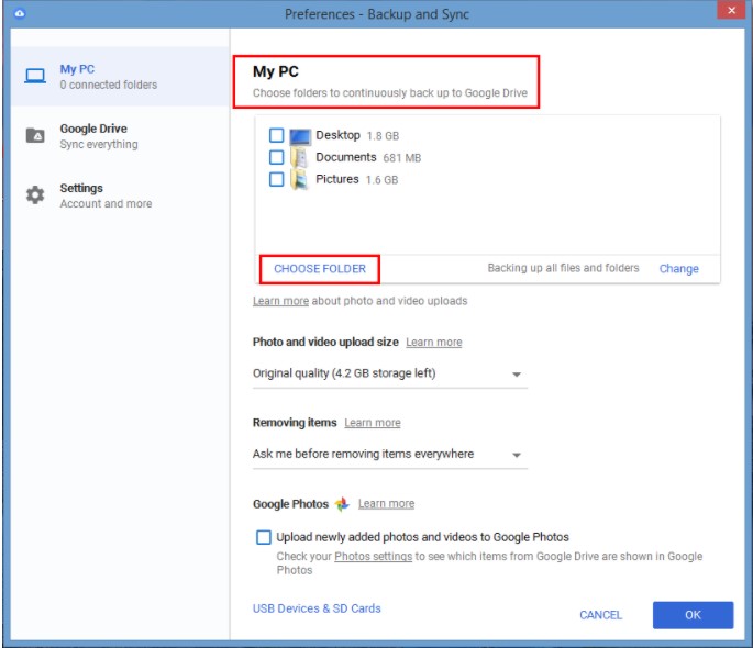 google drive backup and sync team drives