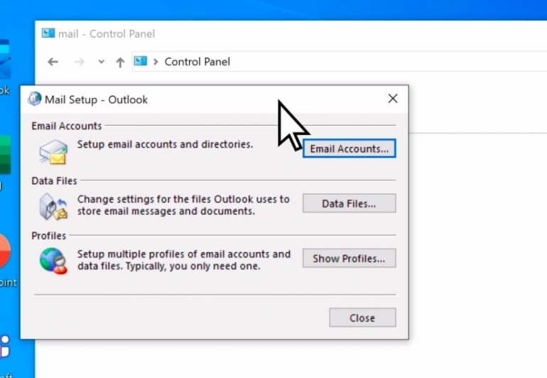 export outlook account settings 2010